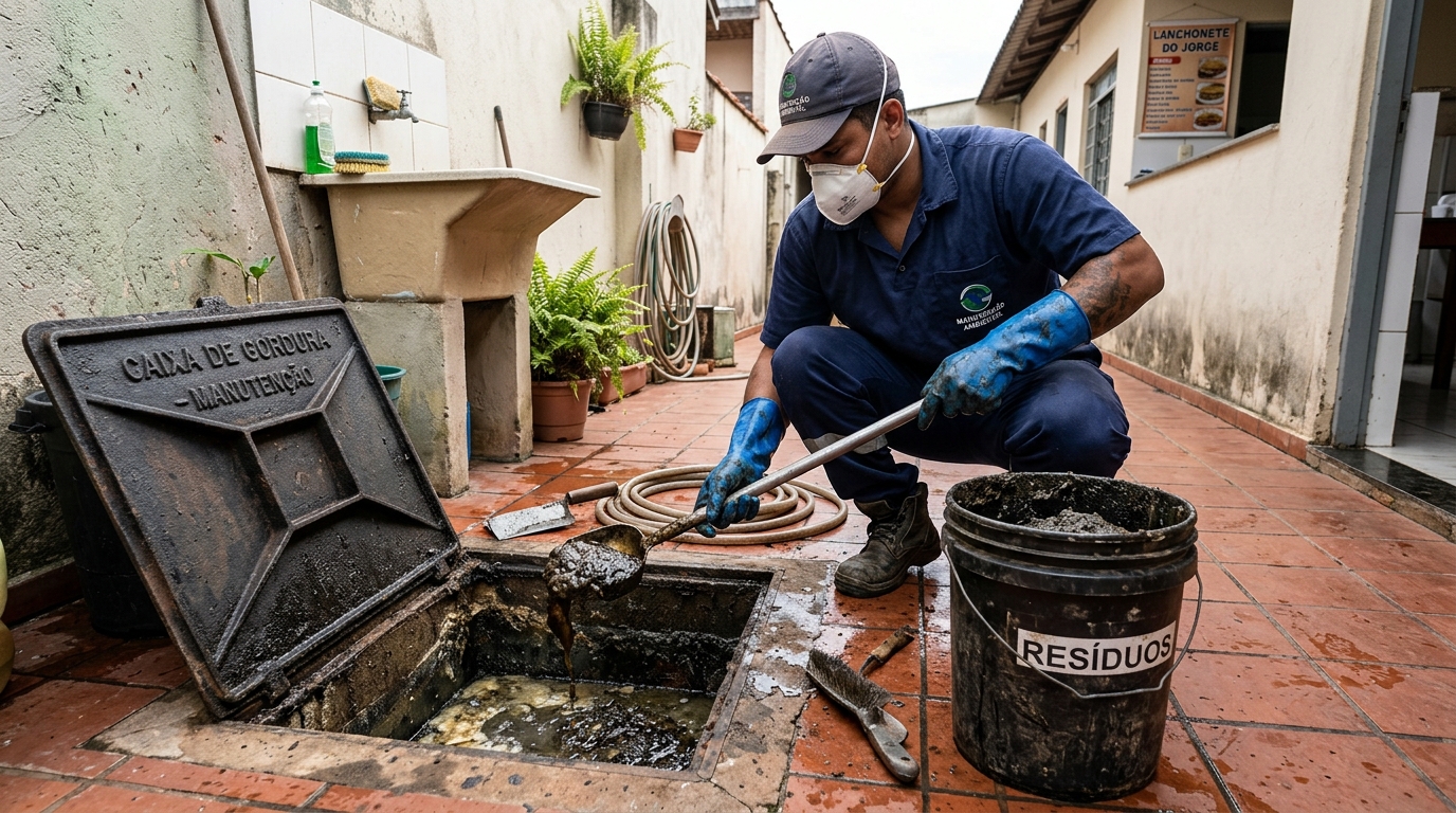 Manutenção de Caixa de Gordura em Vila Velha‑ES